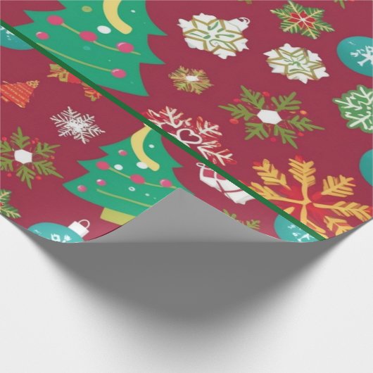 Aangepast kerstpapier cadeaupapier (Hoek)