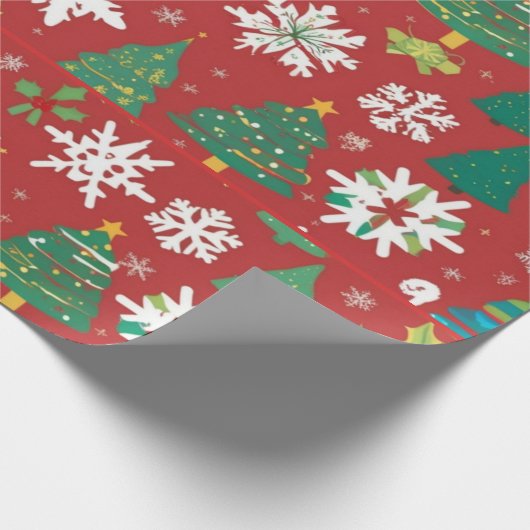 Aangepast kerstpapier cadeaupapier (Hoek)
