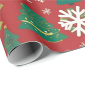 Aangepast kerstpapier cadeaupapier (Rol Hoek)