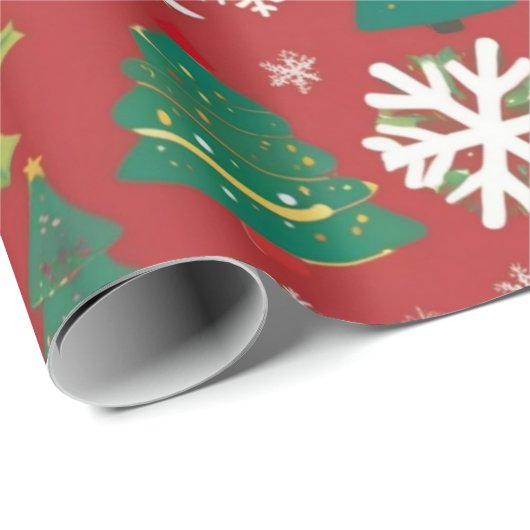 Aangepast kerstpapier cadeaupapier (Rol Hoek)