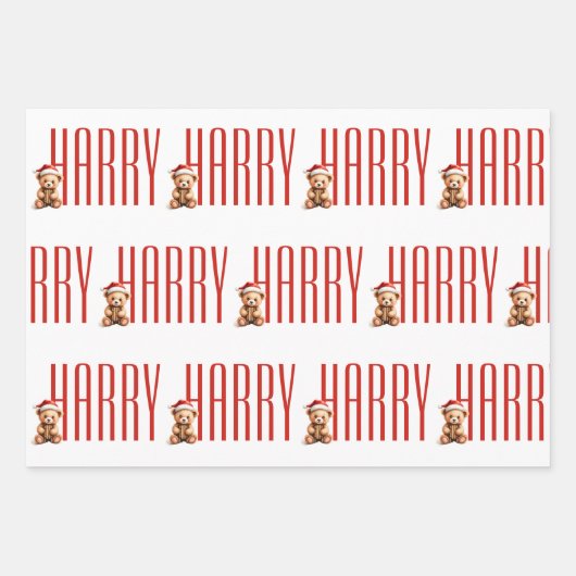 Aangepast kerstpapier inpakpapier vel (Voorkant)