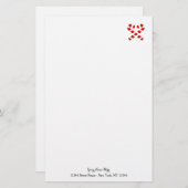 Aangepast kerstpapier met kandycanet briefpapier (Voorkant / Achterkant)