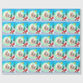 Aangepast kerstpapier voor foto's cadeaupapier (Vlak)