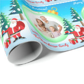 Aangepast kerstpapier voor foto's cadeaupapier (Rol Hoek)