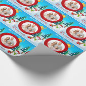 Aangepast kerstpapier voor foto's cadeaupapier (Hoek)