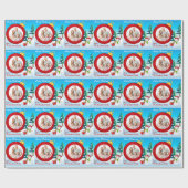 Aangepast kerstpapier voor foto's cadeaupapier (Vlak)