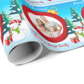 Aangepast kerstpapier voor foto's cadeaupapier (Rol Hoek)