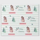 Aangepast kerstpapier voor foto's cadeaupapier (Vlak)