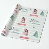 Aangepast kerstpapier voor foto's cadeaupapier (Uitgerold)