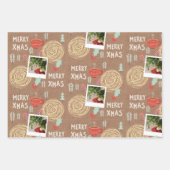 Aangepast kerstpapier voor het oppakken van papier inpakpapier vel (Voorkant 3)