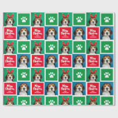 Aangepast kerstpapier voor honden cadeaupapier (Vlak)