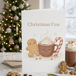 Aangepast kerstplezier kaart
