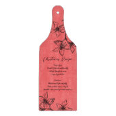 Aangepast kerstrecept snijplank (Voorkant)