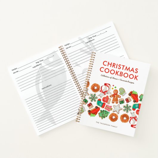 Aangepast kerstrecept Wit & Rood Notitieboek (Binnen)