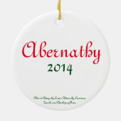 Aangepast kerstrecorder met kerst 2016 met Berry's Keramisch Ornament (Achterkant)