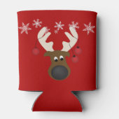 Aangepast kerstrenrenrengeld voor Blitzen Blikjeskoeler (Achterkant)