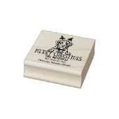 Aangepast Kerstretouradres voor honden Rubberstempel (Stempel)