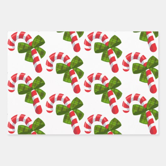 Aangepast kerstSnoep en overeenkomende Teddy Bear Inpakpapier Vel (Voorkant 2)