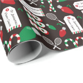 Aangepast kersttennis- en lichtpapier cadeaupapier (Rol Hoek)