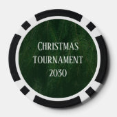 Aangepast kersttoernooi of -feest poker chips (Achterkant)