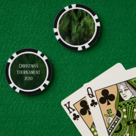 Aangepast kersttoernooi of -feest poker chips