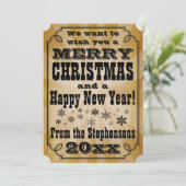 Aangepast  kerstWenskaart Feestdagenkaart (Staand voorkant)