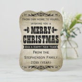 Aangepast  kerstWenskaart Feestdagenkaart (Staand voorkant)