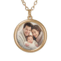 Aangepast Ketting met gouden foto's
