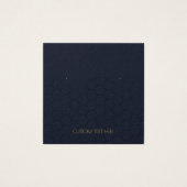 Aangepast Ketting tekst Verdien weergavekaart Vierkante Visitekaartjes (Voorkant)