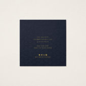 Aangepast Ketting tekst Verdien weergavekaart Vierkante Visitekaartjes (Achterkant)