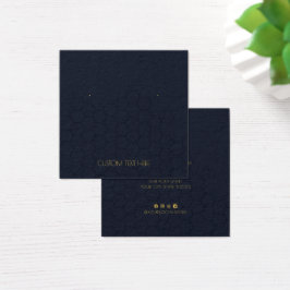 Aangepast Ketting tekst Verdien weergavekaart Vierkante Visitekaartjes