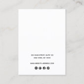 Aangepast Ketting toevoegen Houder van Logo Visitekaartje (Achterkant)