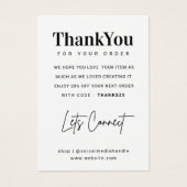 Aangepast Ketting verdient dank je creditcard Visitekaartje (Voorkant)