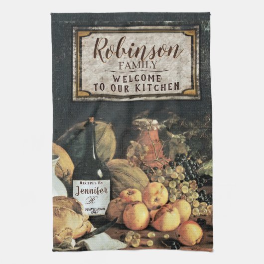 Aangepast keukendecor theedoek (Verticaal)