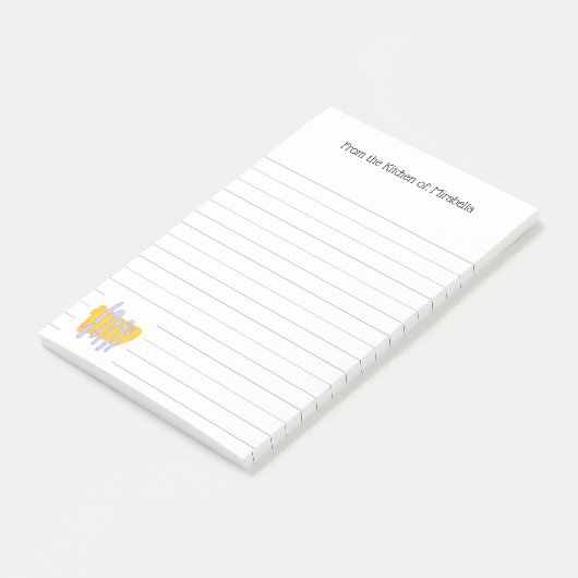 Aangepast keukengerei met innerware post-it® notes (Schuin)