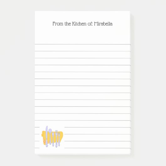 Aangepast keukengerei met innerware post-it® notes (Voorkant)