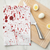 Aangepast keukenhanddoek bloedplaatje Vampire (Quarter Fold)