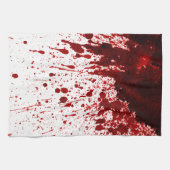 Aangepast keukenhanddoek bloedplaatje Vampire (Horizontaal)