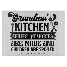 Aangepast keukensnijbord voor oma's snijplank