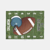 Aangepast - Kijk hoe ik 👶 kweek - Football sport  Fleece Deken (Voorkant (Horizontaal))