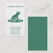 aangepast kikkerbedrijf visitekaartje (Voorkant / Achterkant)