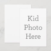 8,9 x 12,7 cm Enkele bedankkaart (Voorkant / Achterkant)