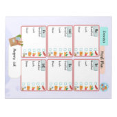 Aangepast Kind Maaltijden Plan + Voeding selectiev Notitieblok (Voorkant)