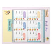 Aangepast Kind Maaltijden Plan + Voeding selectiev Notitieblok (Voorkant)