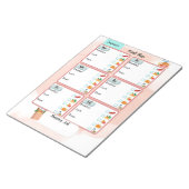 Aangepast Kind Maaltijden Plan + Voeding selectiev Notitieblok (Schuin)