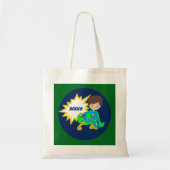 Aangepast Kind superheld Comic Book Action Bubble Tote Bag (Voorkant)