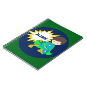 Aangepast Kind superheld Comic Book Theme Notitieboek (Linkerzijde)