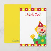 Aangepast Kinder bedrukt Dank je Bedankkaart (Voorkant / Achterkant)