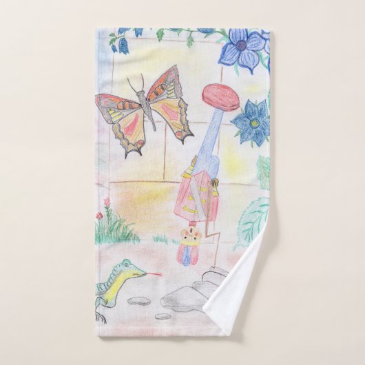 Aangepast Kinder kunstwerk, Nutcracker speelgoed, Bad Handdoek (Handdoek)