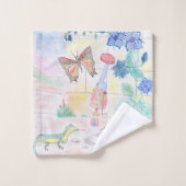 Aangepast Kinder kunstwerk, Nutcracker speelgoed,  Bad Handdoek (Wasdoekje)